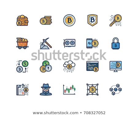 Foto stock: Currency Exchange Stone Icon Set