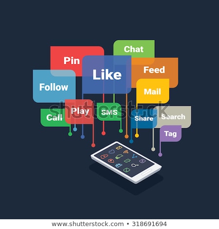 [[stock_photo]]: Social Media And Chat Balloons