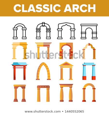 Foto stock: Flat Icon For Arch Entrance