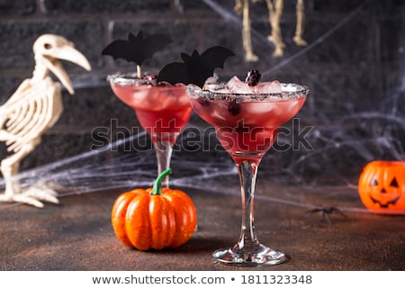 Stock photo: Halloweens Spooky Drink With Blackberry