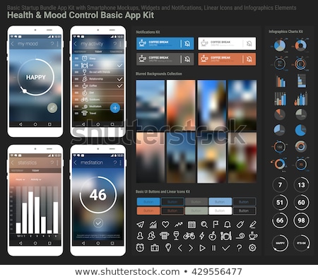 Stock photo: Healthy Lifestyle Ui Ux App Interface Template