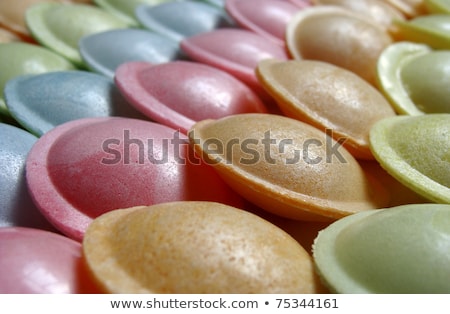 Stock fotó: Ufo Shaped Candy Sweet In Different Colors
