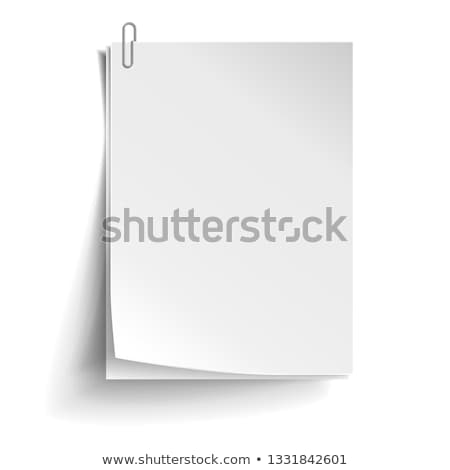 ストックフォト: Blank Sheet Of Paper On Bulletin Board
