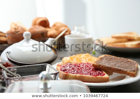 Stok fotoğraf: Spread Jam On Bread