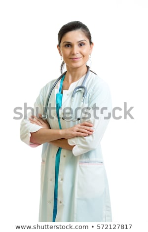 ストックフォト: Smiling Doctor In White Medical Gown