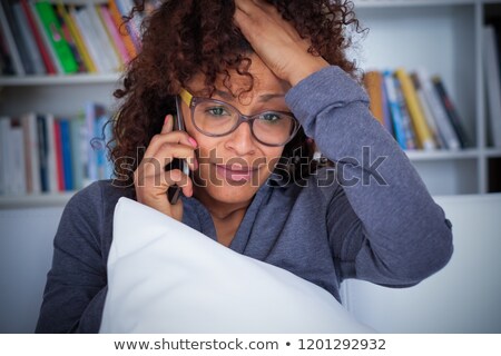 Foto stock: Bad News On Phone