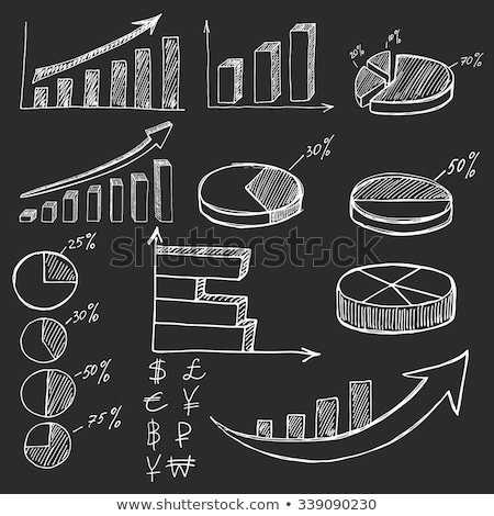 Foto stock: Chart On Blackboard