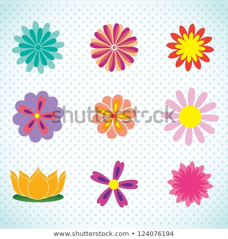 Stock fotó: Gardening Icons Set Over Light Beige