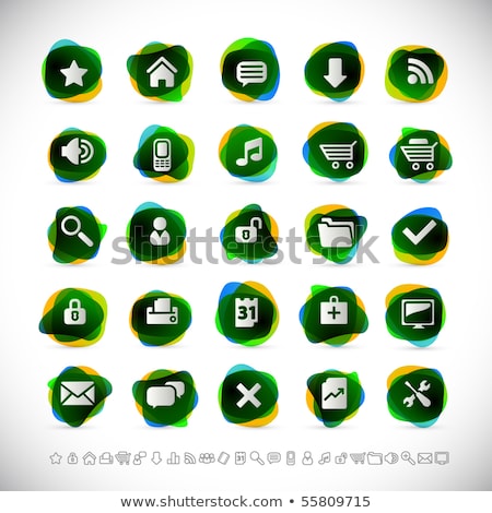 Zoom Out Green Vector Icon Design 商業照片 © radoma