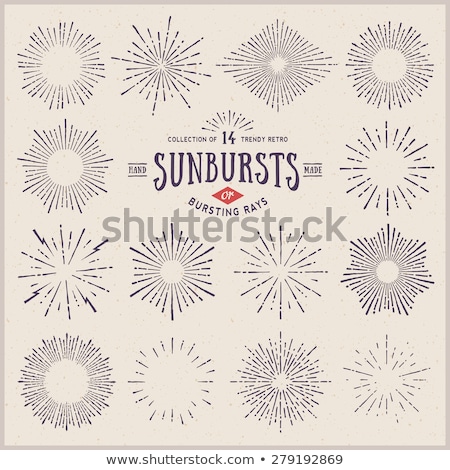 Stock fotó: Sunburst Design