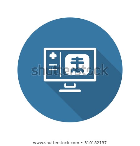 Stock fotó: Radiology And Medical Services Icon Flat Design Long Shadow