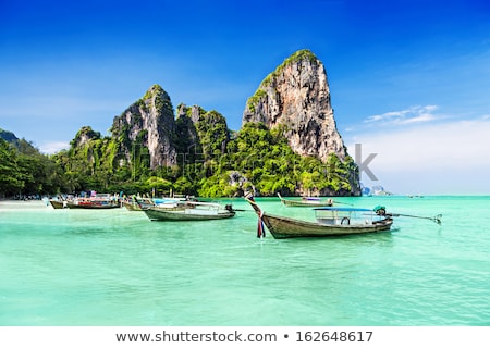 Stok fotoğraf: Traveling At Thai Traditional Boat Thailand Tropical Beach
