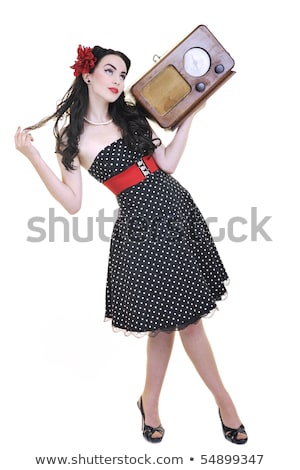 Linda garota dançando em uma boate Foto stock © dotshock