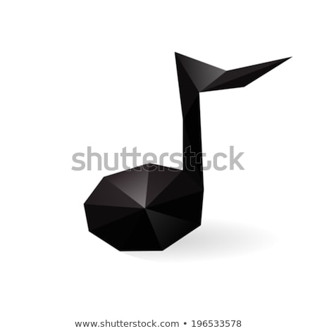 Foto stock: Origami Musical Note