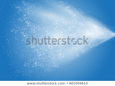 Stockfoto: Water Spray Mist From Bottle Transparent Effect