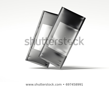 Stock photo: Two Foil Bag With Blank Space For Advertising 3d Rendering