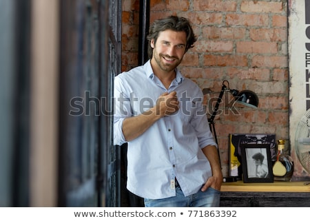 Foto stock: Face Of Handsome Man