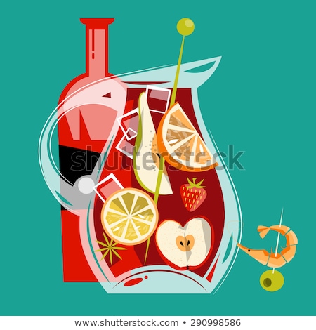 Stok fotoğraf: Homemade Lemonade Or Sangria