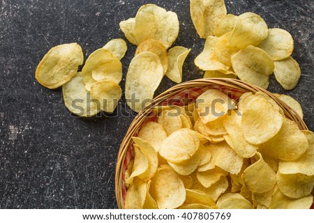 Foto stock: Potato Chips