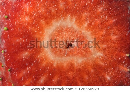 Foto stock: Extreme Macro Red Strawberry