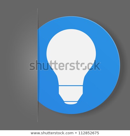 Сток-фото: Light Bulb Icon On Blue Arrow