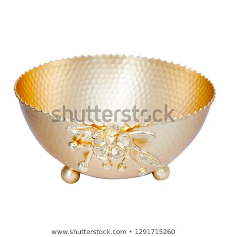 Stok fotoğraf: Silver Bowl Engraved