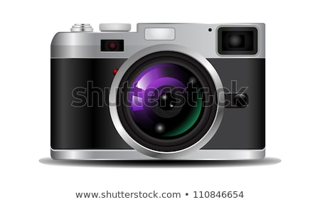 Foto d'archivio: Camera Yellow Vector Icon Button