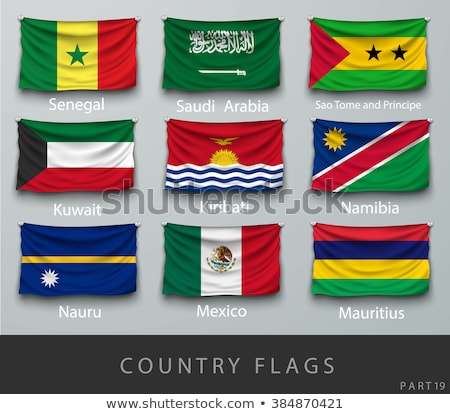 Foto d'archivio: Saudi Arabia And Nauru Flags