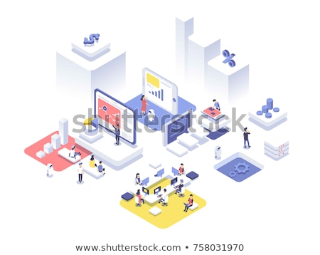 [[stock_photo]]: Flat Isometric Vector Concept Of New Business Startup
