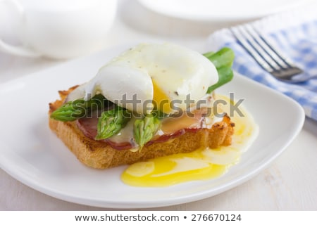 Stock fotó: Sandwich With Asparagus And Egg