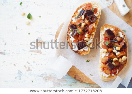 Stock fotó: Bruschetta With Celery