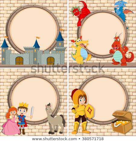 Foto stock: Prince And Castle Theme Frame 4