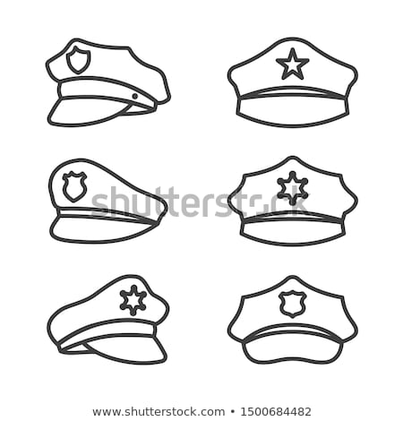 Сток-фото: Sheriffs Cap Vector Illustration