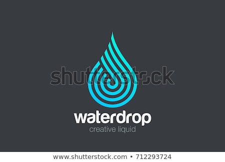 Foto stock: Water Drop Logo Template