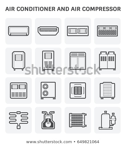 Zdjęcia stock: Central Air Conditioning Icon