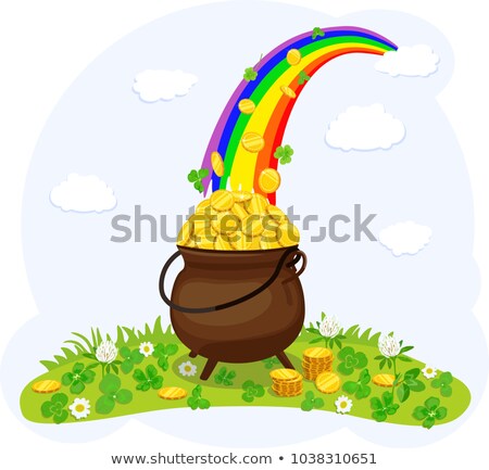 Foto stock: Rainbow Pouring Magic Pot