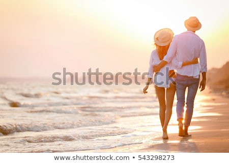 ストックフォト: Romantic Couple At Beach