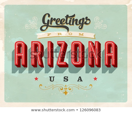 Stock fotó: Postal Card For Arizona