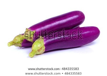 Сток-фото: Chinese Eggplant Isolated On White Background