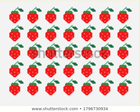 Foto stock: Strawberry Background On White Background Colorful Ripe Berries Strawberries Fruit Background S