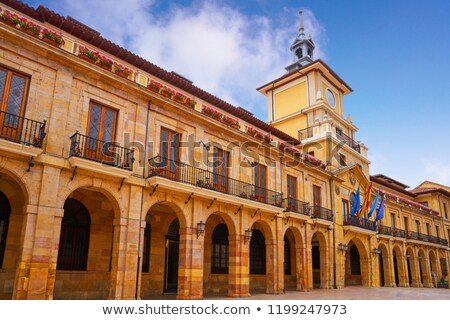 ストックフォト: Oviedo City Town Hall Arcade Ayuntamiento Asturias