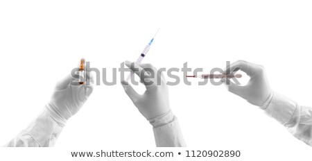 Zdjęcia stock: Thermometer And Injection Syringe