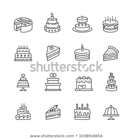 Stockfoto: Piece Of Cake With Candle
