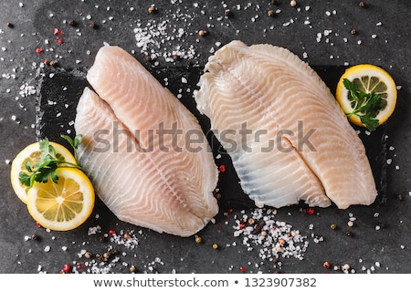 Stok fotoğraf: Natural Raw White Fish