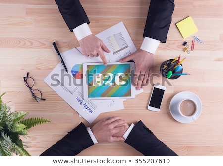 Stock photo: Tablet With B2b Concept