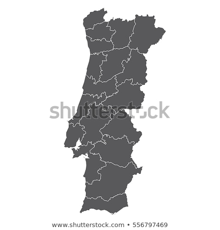 ストックフォト: Map Of Portugal