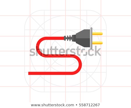 [[stock_photo]]: Plug Sign Red Vector Icon Design