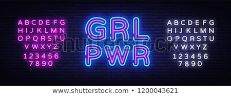 Foto d'archivio: Grl Pwr Neon Sign