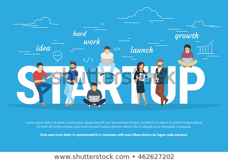 Stok fotoğraf: Startup Business Project Launching Working People
