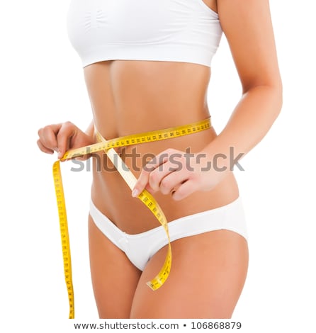 Zdjęcia stock: Fitness Model With Tape Measure